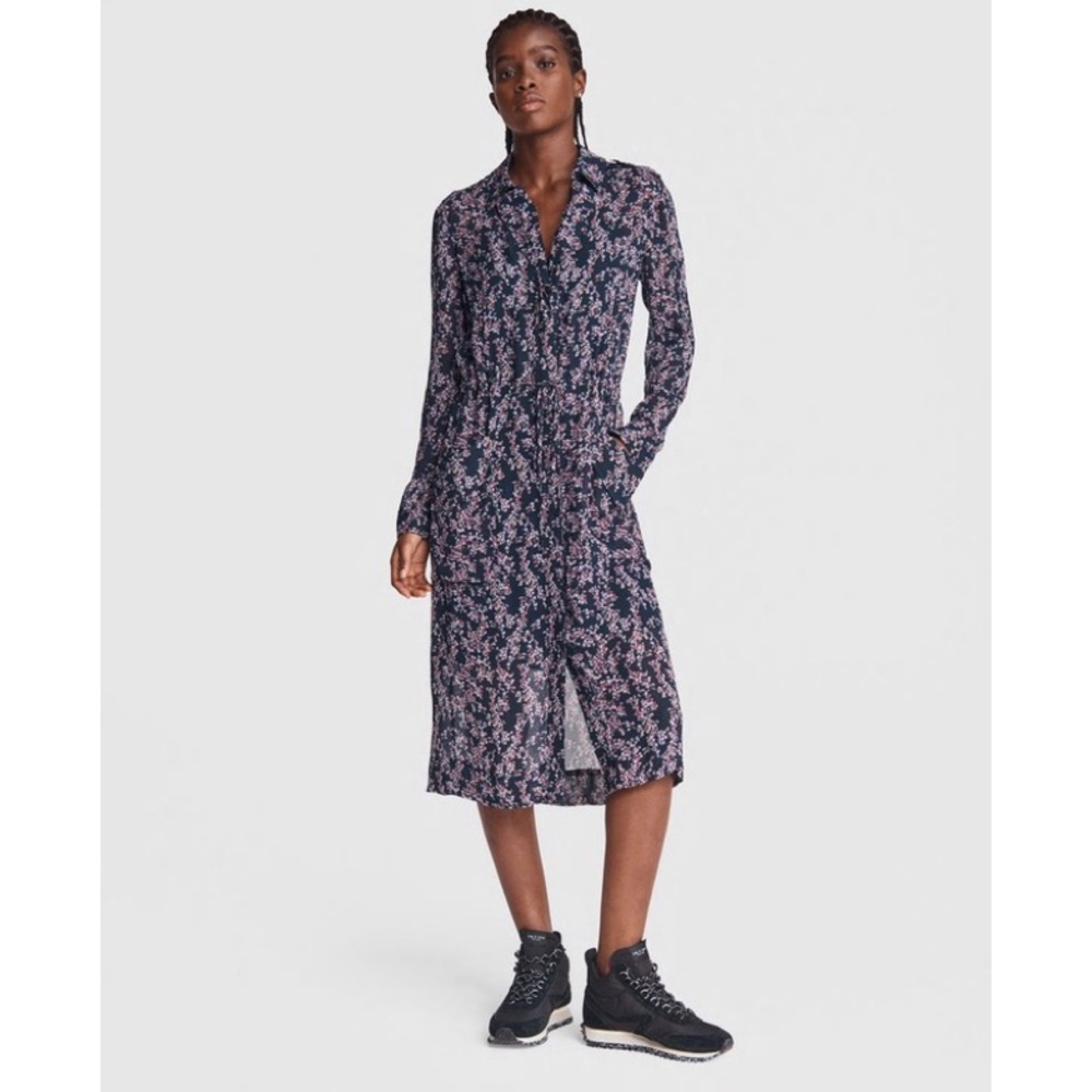 Rag & Bone Field Printed Midi Dress - image 1